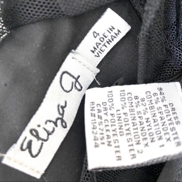 Eliza J Illusion Dot Drop Waist Mini Party Dress 4 - Picture 6 of 7